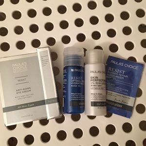 paula’s choice BHA & cleanser & eye cream & bundle